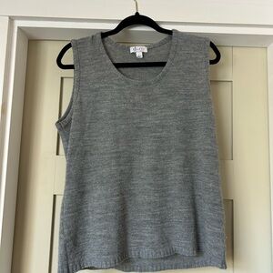Gray Sleeveless Sweater